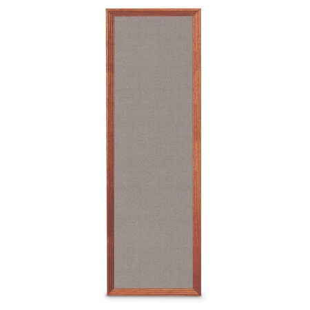 United Visual Products Slim Style Indoor Enclosed Corkboard, 24 UVRDS23SBH-GOLD-PUMICE